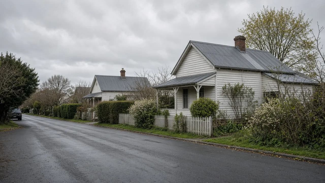 Older New Zealand suburban houses in early spring — September 2026 buyer’s market for investors