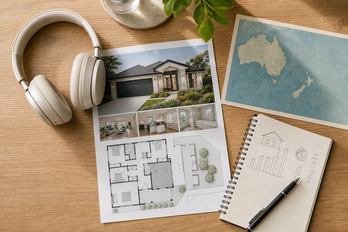 Headphones, listings and a Trans-Tasman map — property investing podcasts for New Zealand investors in 2026
